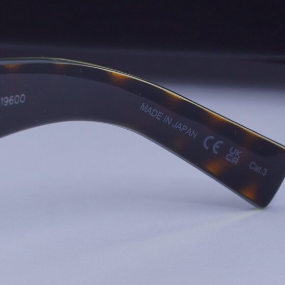 Saint Laurent SL573 002 Square Sunglasses – Dark Havana/Grey - Picture 6 of 11